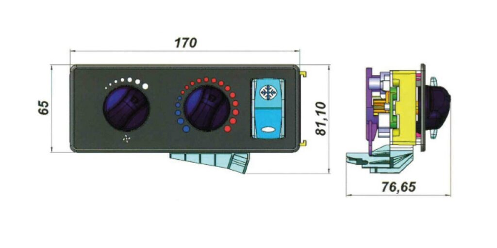 Plan panneau de commande